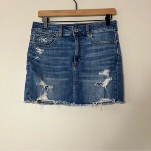 American Eagle Outfitters‎ Hi-Rise Mini Distressed Skirt 8